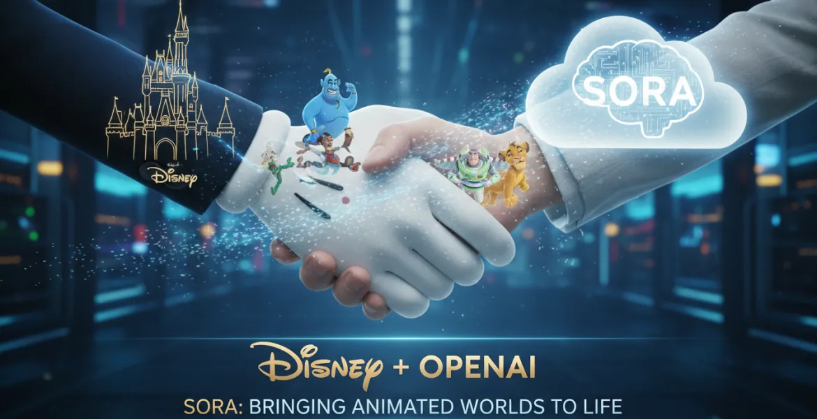 Disney e OpenAI stringono un accordo: i personaggi Disney animati arrivano su Sora