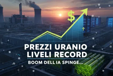 Boom dell'IA spinge i prezzi dell'uranio a livelli record
