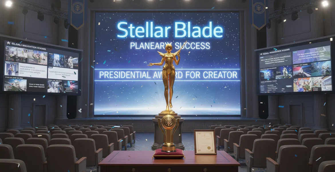 Stellar Blade: Successo planetario e premio presidenziale per il suo creatore