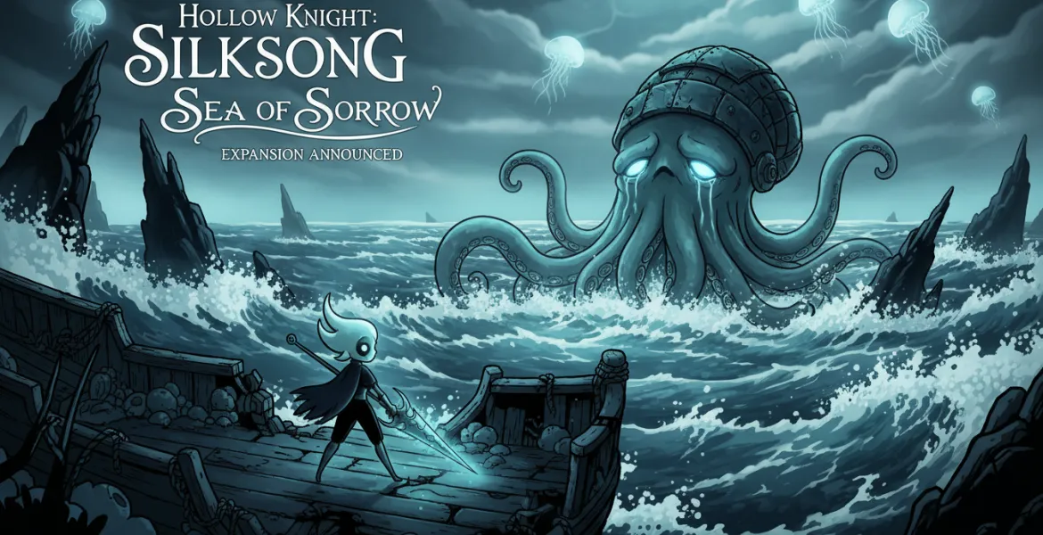 Hollow Knight: Silksong, annunciata l'espansione Sea of Sorrow