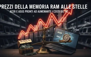 Prezzi della memoria RAM alle stelle: Acer e Asus pronti ad aumentare i costi dei PC