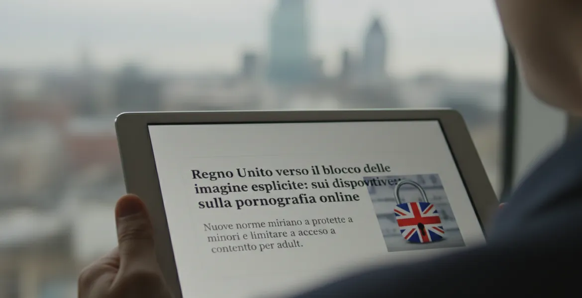 Regno Unito verso il blocco delle immagini esplicite sui dispositivi: stretta sulla pornografia online