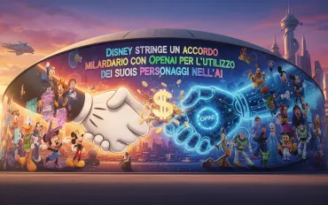 Disney stringe un accordo miliardario con OpenAI per l'utilizzo dei suoi personaggi nell'AI