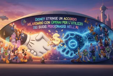 Disney stringe un accordo miliardario con OpenAI per l'utilizzo dei suoi personaggi nell'AI