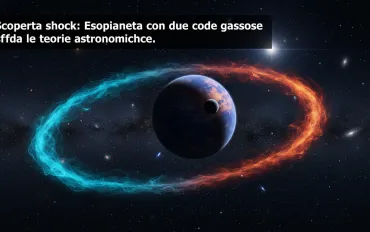 Scoperta shock: Esopianeta con due code gassose sfida le teorie astronomiche