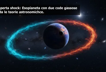 Scoperta shock: Esopianeta con due code gassose sfida le teorie astronomiche