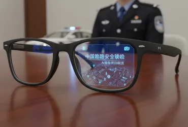 Rivoluzione nella sicurezza stradale cinese: occhiali intelligenti con IA per la polizia