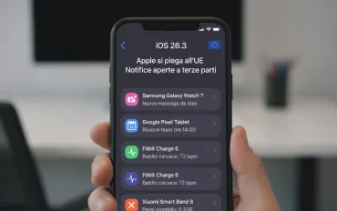 iOS 26.3: Apple si piega all'UE e apre le notifiche a dispositivi di terze parti