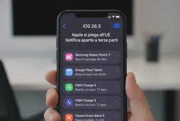 iOS 26.3: Apple si piega all'UE e apre le notifiche a dispositivi di terze parti