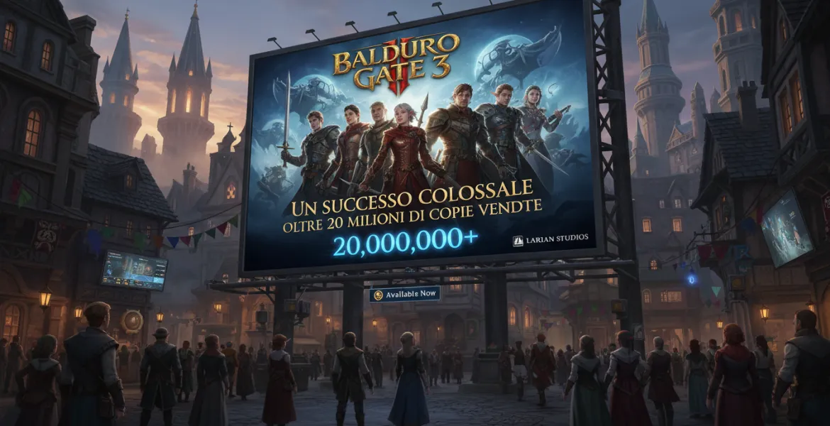 Baldur's Gate 3: Un successo colossale con oltre 20 milioni di copie vendute