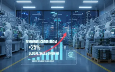 Boom nel settore dei semiconduttori: vendite globali in crescita record