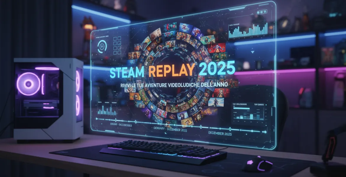 Steam Replay 2025: Rivivi le tue avventure videoludiche dell'anno