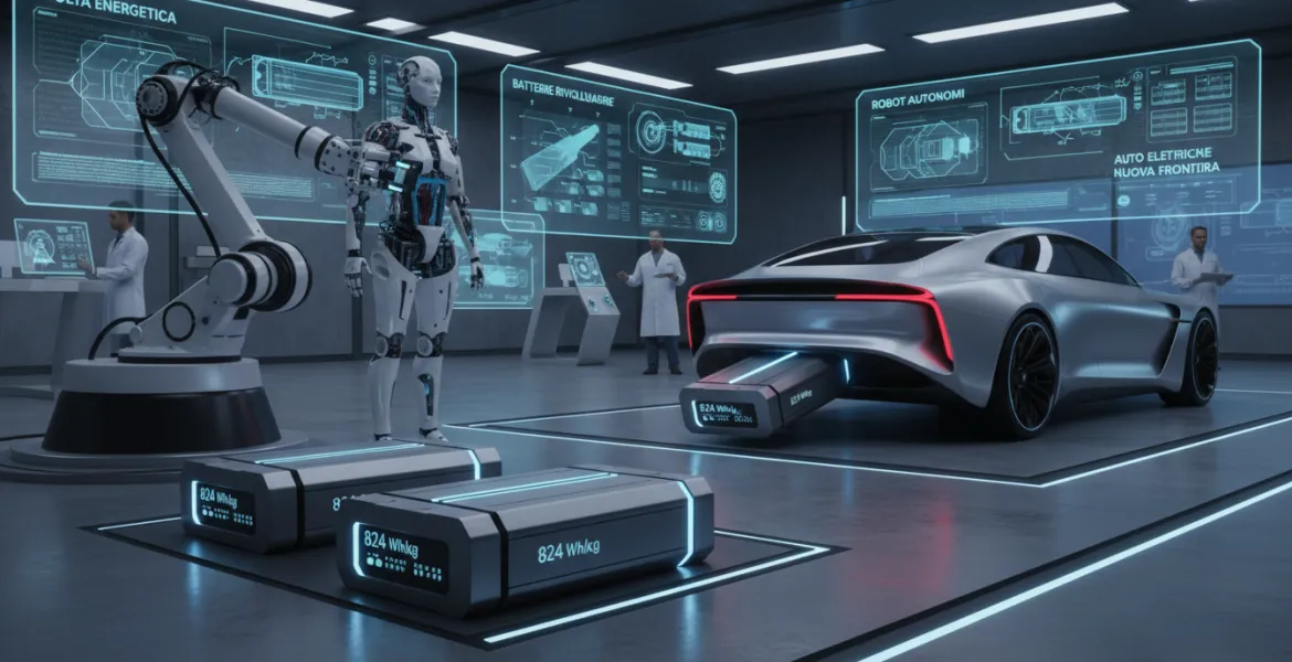 Svolta energetica: Batterie rivoluzionarie da 824 Whkg aprono nuove frontiere per robot e auto lettrichee