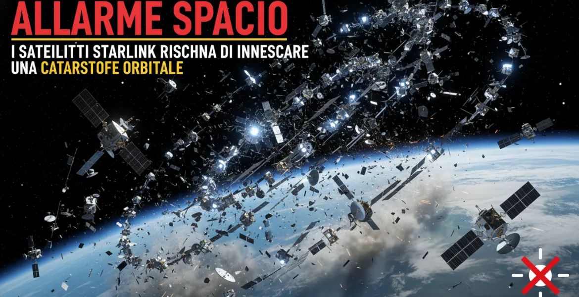 Allarme Spazio: i satelliti Starlink rischiano di innescare una catastrofe orbitale