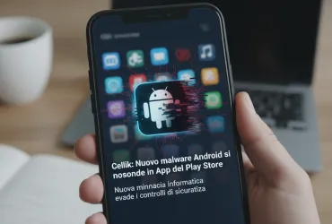 Cellik: Nuovo malware Android si nasconde in App del Play Store