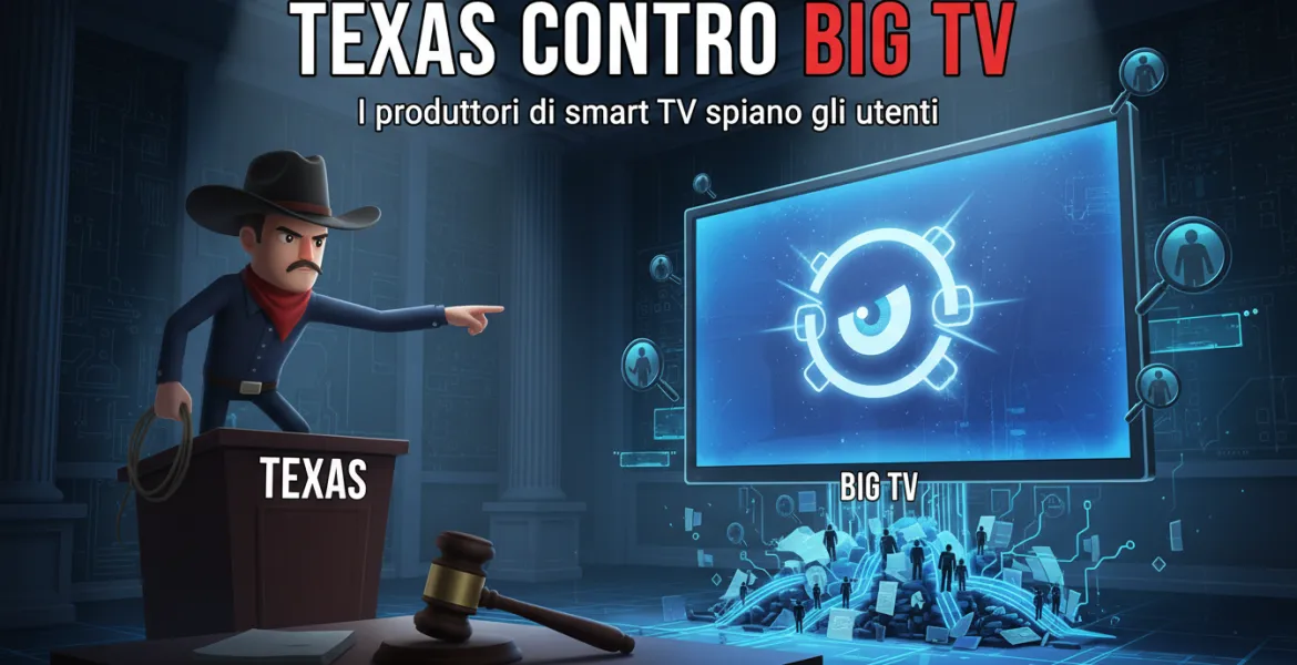 Texas contro Big TV: i produttori di smart TV spiano gli utenti