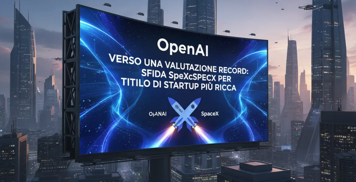 OpenAI verso una valutazione record: sfida SpaceX per il titolo di startup più ricca