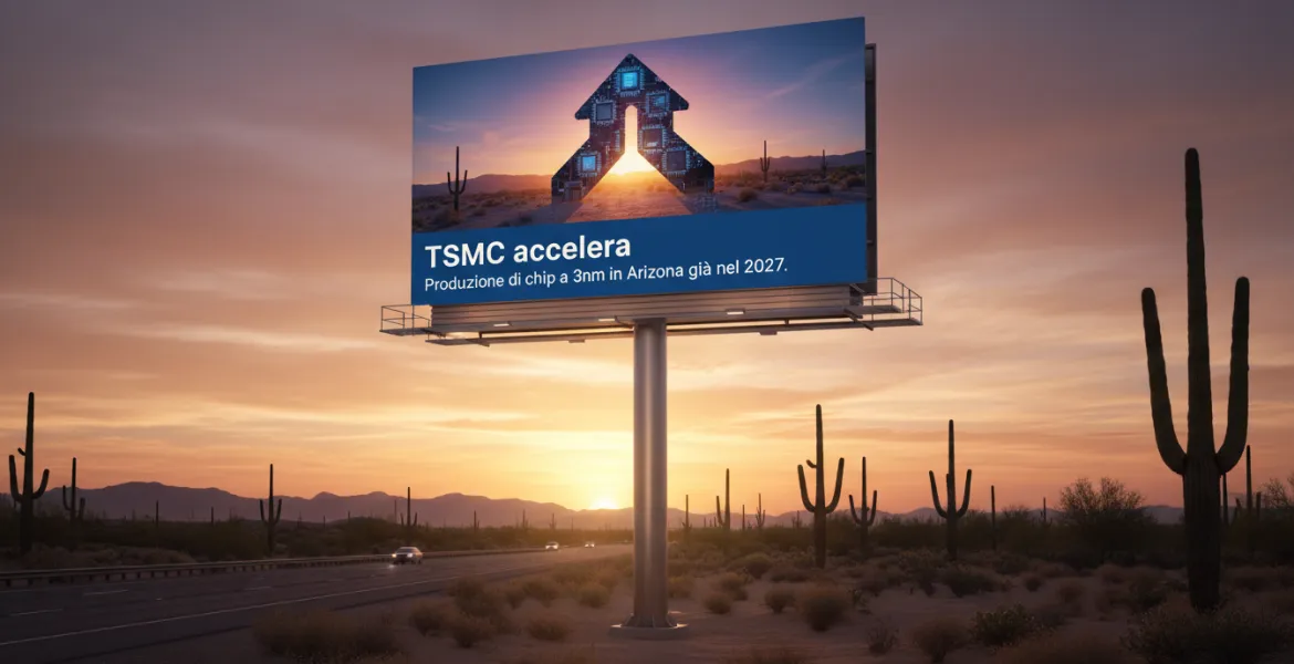 TSMC accelera: produzione di chip a 3nm in Arizona già nel 2027