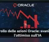 Crollo delle azioni Oracle: svanisce l'ottimismo sull'IA