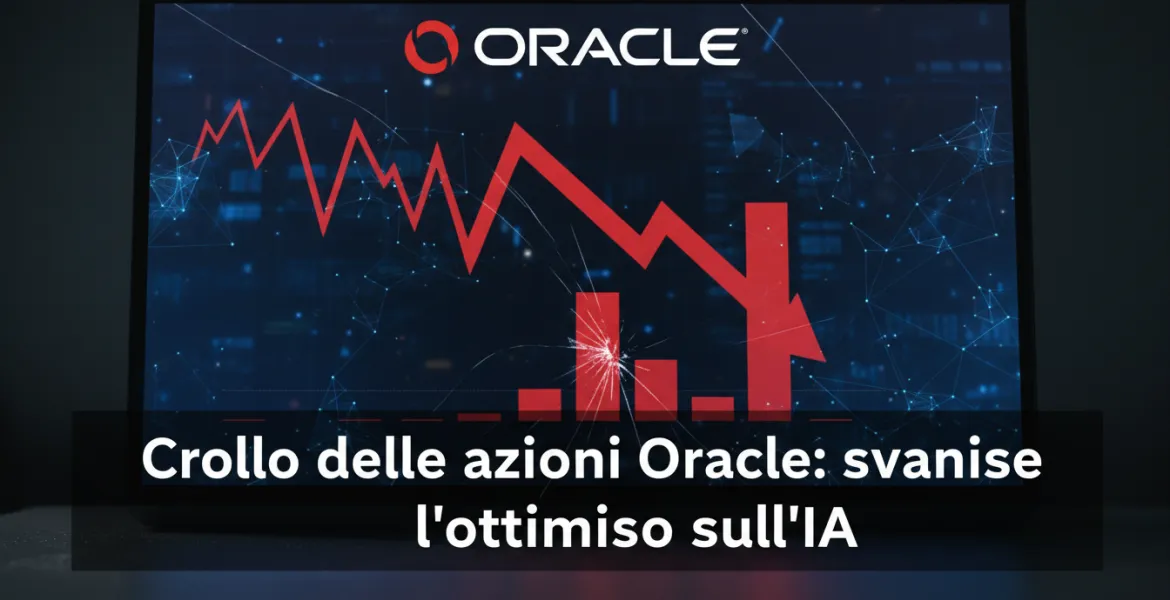 Crollo delle azioni Oracle: svanisce l'ottimismo sull'IA