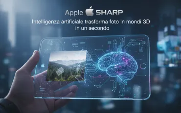 Apple SHARP: Intelligenza artificiale trasforma foto in mondi 3D in un secondo