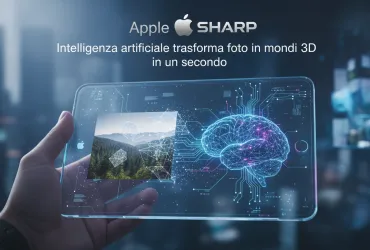 Apple SHARP: Intelligenza artificiale trasforma foto in mondi 3D in un secondo