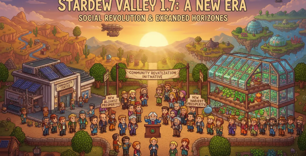 Stardew Valley: L'Aggiornamento 1.7 promette rivoluzioni sociali e nuove fattorie
