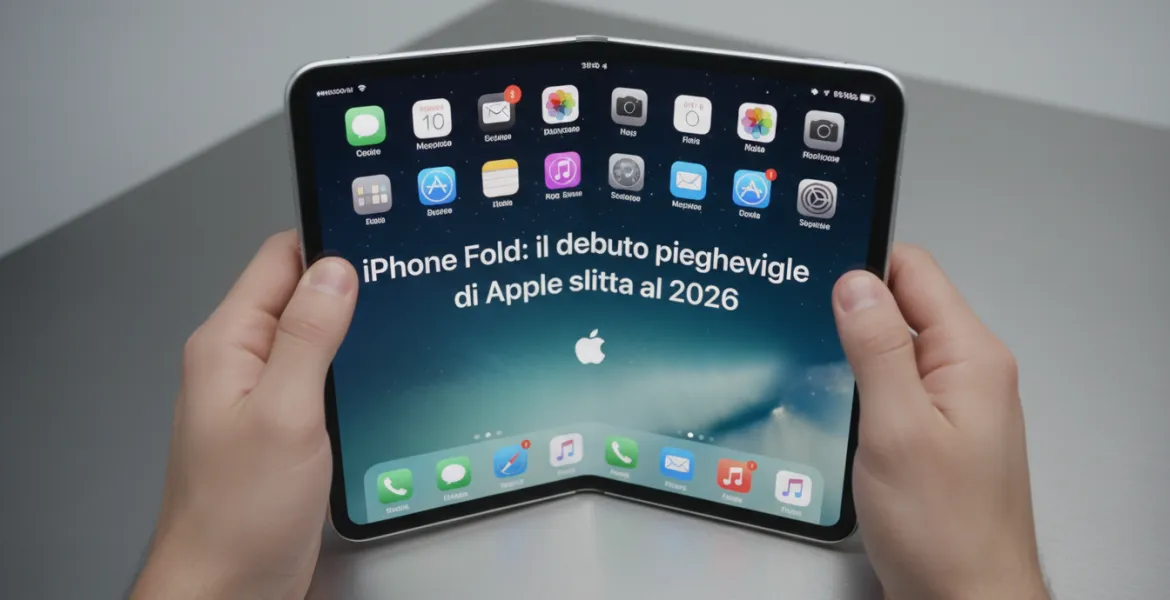 iPhone Fold: il debutto pieghevole di Apple slitta al 2026