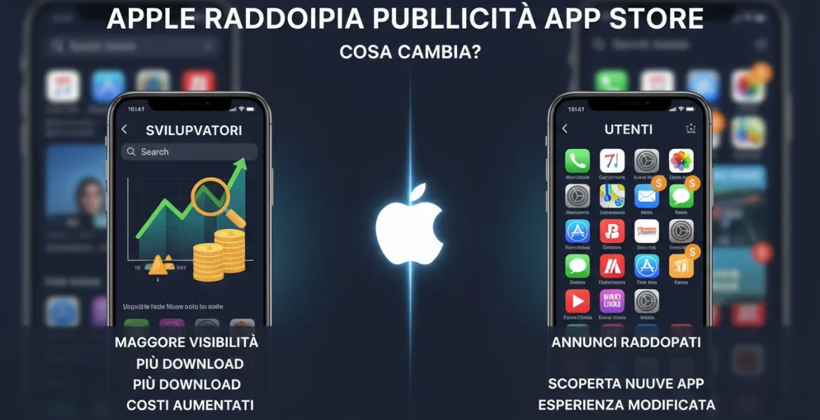 Apple raddoppia la pubblicità nell'App Store: Cosa cambia per sviluppatori e utenti