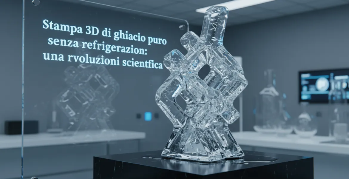 Stampa 3D di ghiaccio puro senza refrigerazione: una rivoluzione scientifica
