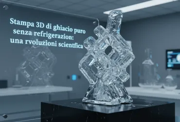 Stampa 3D di ghiaccio puro senza refrigerazione: una rivoluzione scientifica