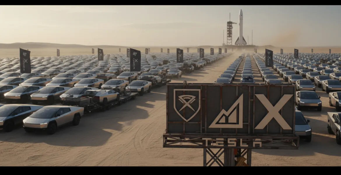 SpaceX Salva Tesla: Acquisto massiccio di cybertruck per gonfiare le vendite