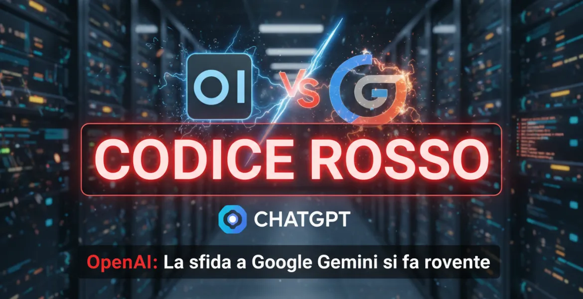OpenAI: 'Codice Rosso' per ChatGPT, la sfida a Google Gemini si fa rovente