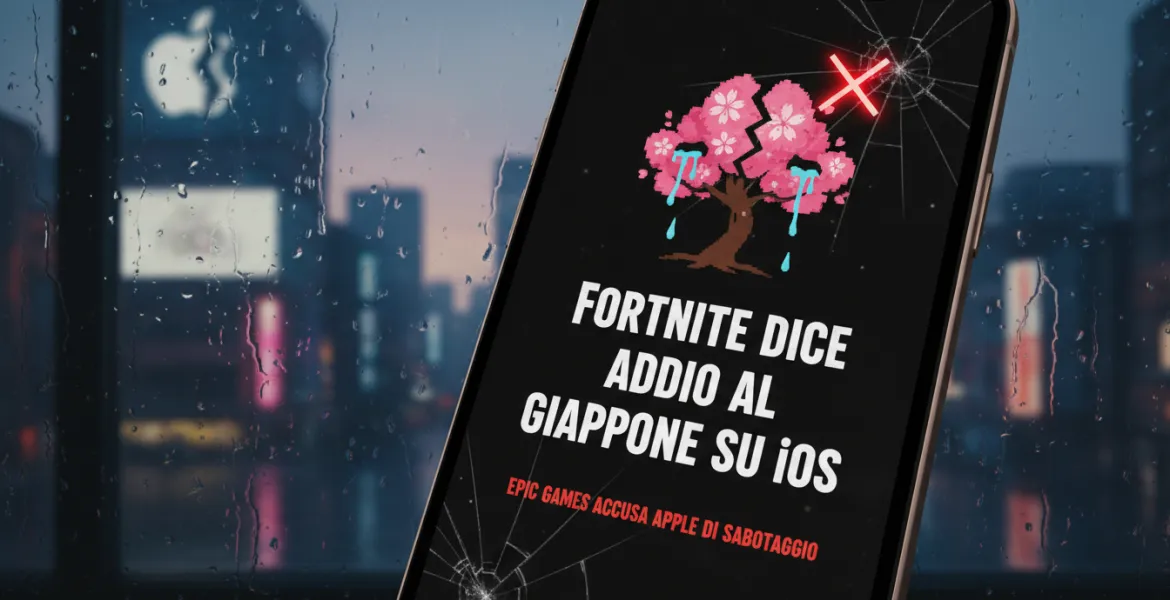 Fortnite dice addio al Giappone su iOS: Epic Games accusa Apple di sabotaggio