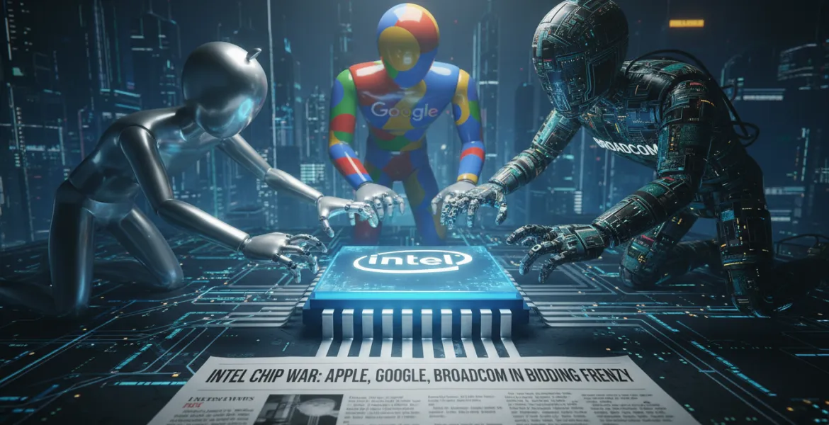 Intel Corteggiata dai Colossi Tech: Apple, Google e Broadcom Interessate ai suoi Chip