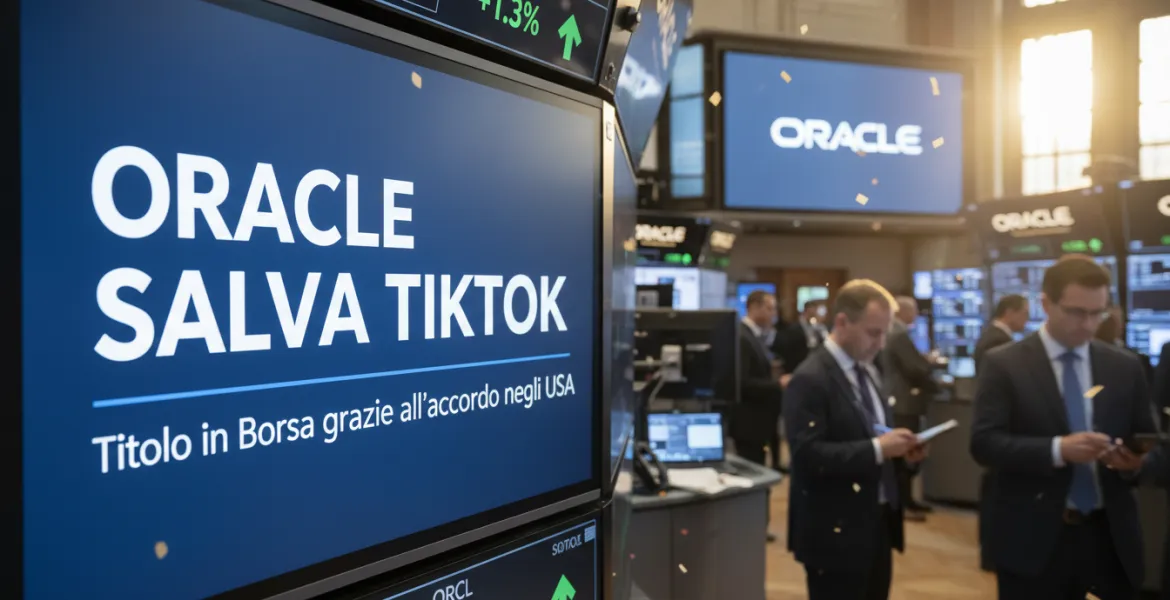 Oracle salva TikTok: Titolo in Borsa grazie all'accordo negli USA