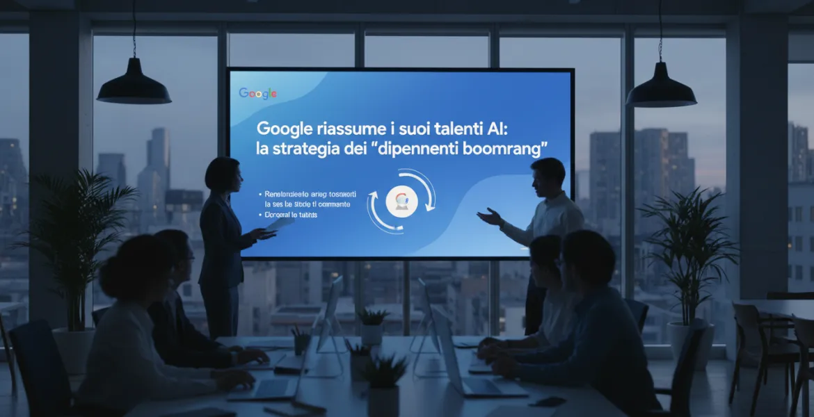 Google riassume i suoi talenti AI: la strategia dei dipendenti boomerang