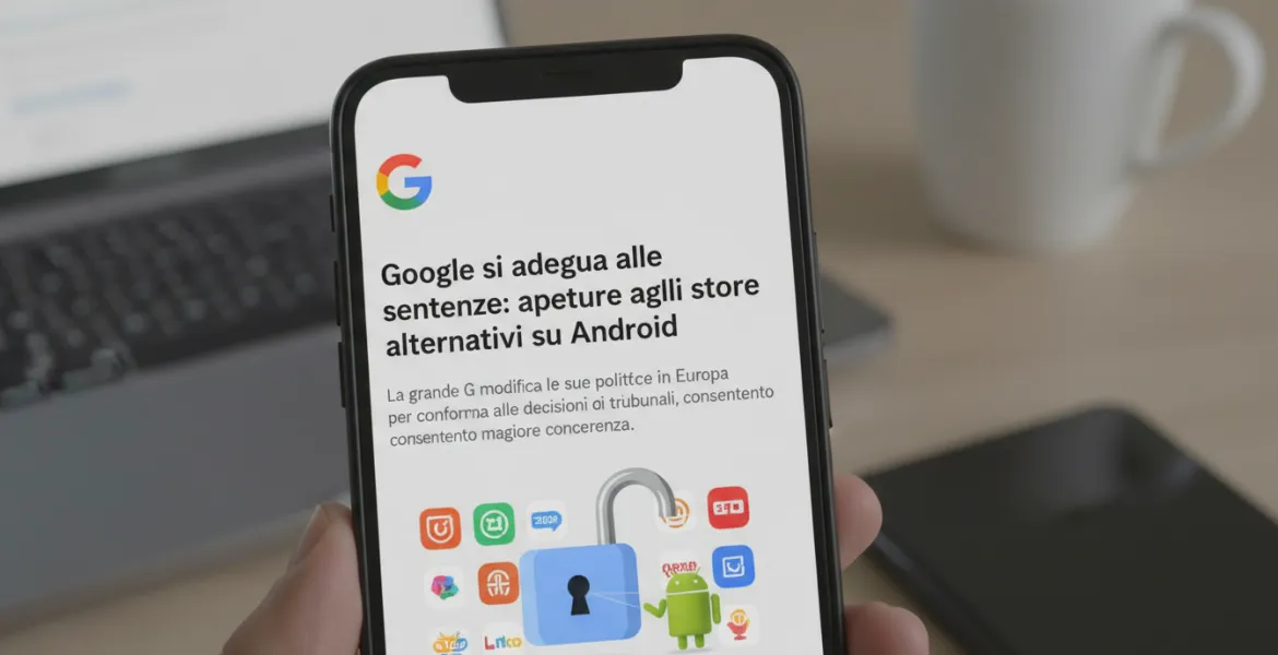 Google si adegua alle sentenze: aperture agli store alternativi su Android