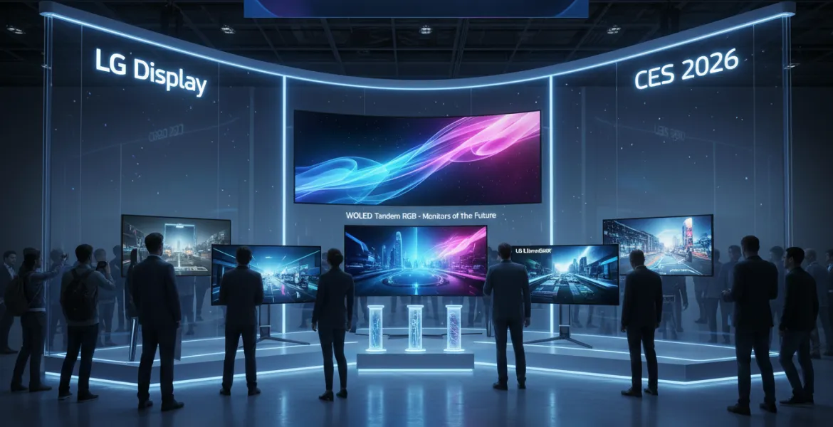 LG Display anticipa i monitor del futuro: WOLED Tandem RGB al CES 2026