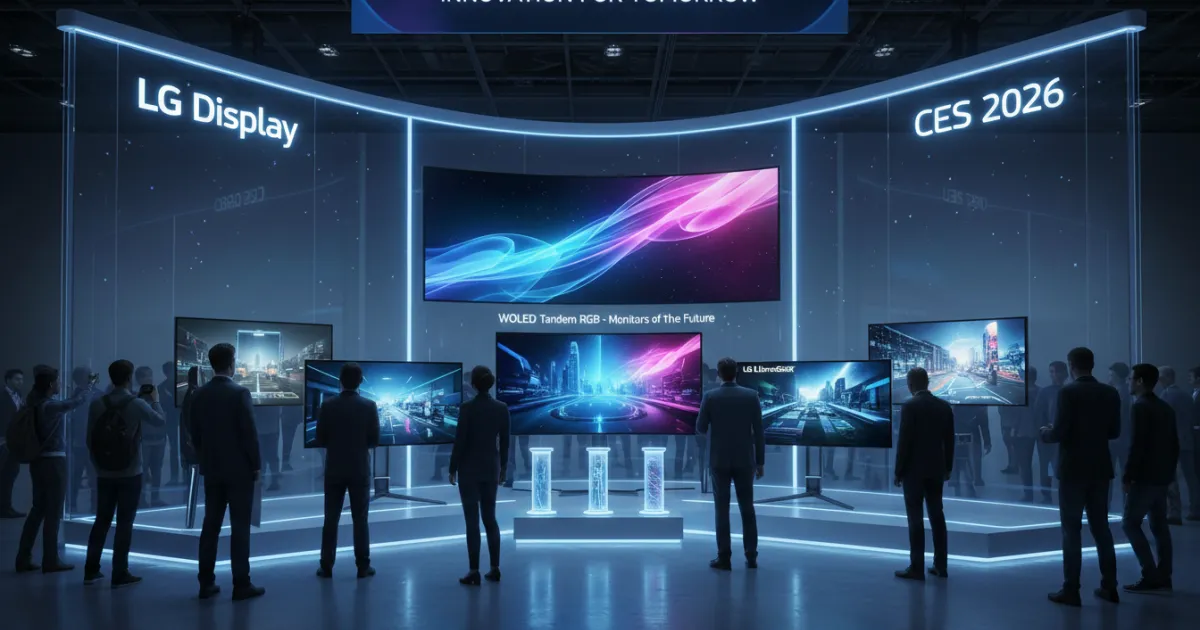LG Display: nuovi monitor WOLED Tandem RGB al CES 2026