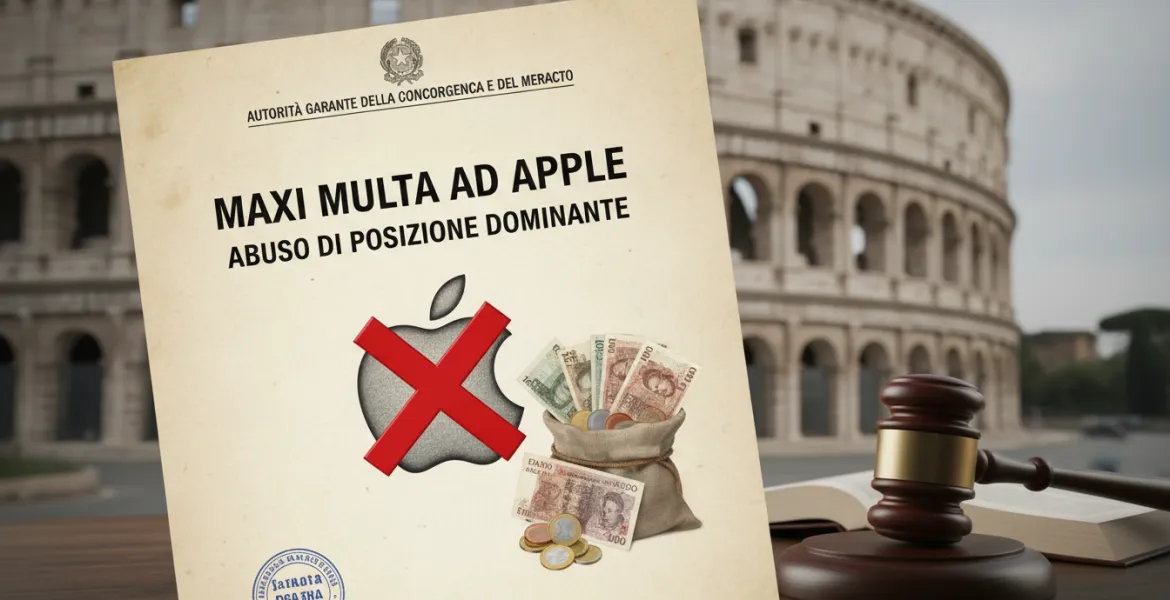 Maxi multa ad Apple in Italia: Abuso di posizione dominante