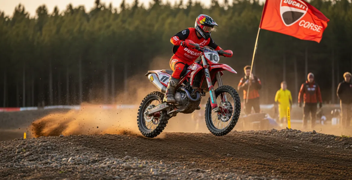 Marc Marquez romba di nuovo: in pista con la Ducati Desmo450 MX!