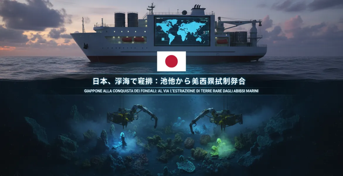 Giappone alla conquista dei fondali: al via l'estrazione di terre rare dagli abissi marini