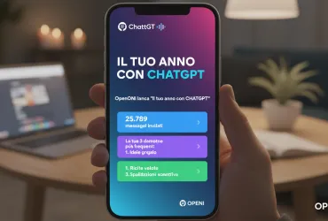 ChatGPT celebra il tuo anno: OpenAI lancia 'Il tuo anno con ChatGPT' in stile Spotify Wrapped