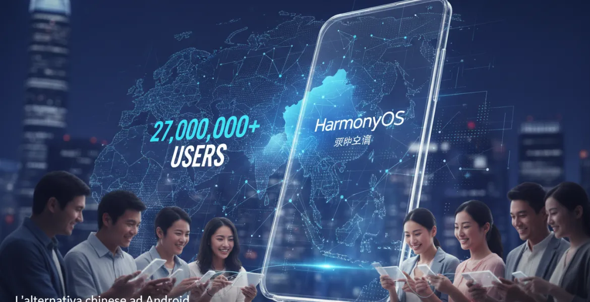HarmonyOS: L'alternativa cinese ad Android supera i 27 milioni di utenti
