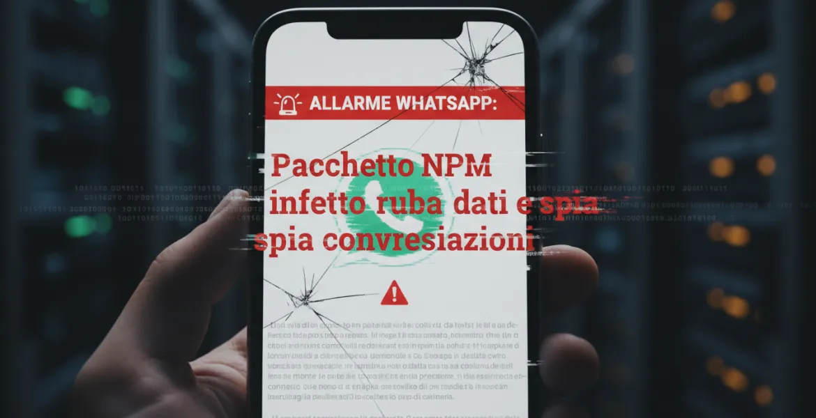 Allarme WhatsApp: Pacchetto NPM infetto ruba dati e spia conversazioni