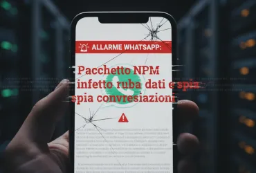 Allarme WhatsApp: Pacchetto NPM infetto ruba dati e spia conversazioni