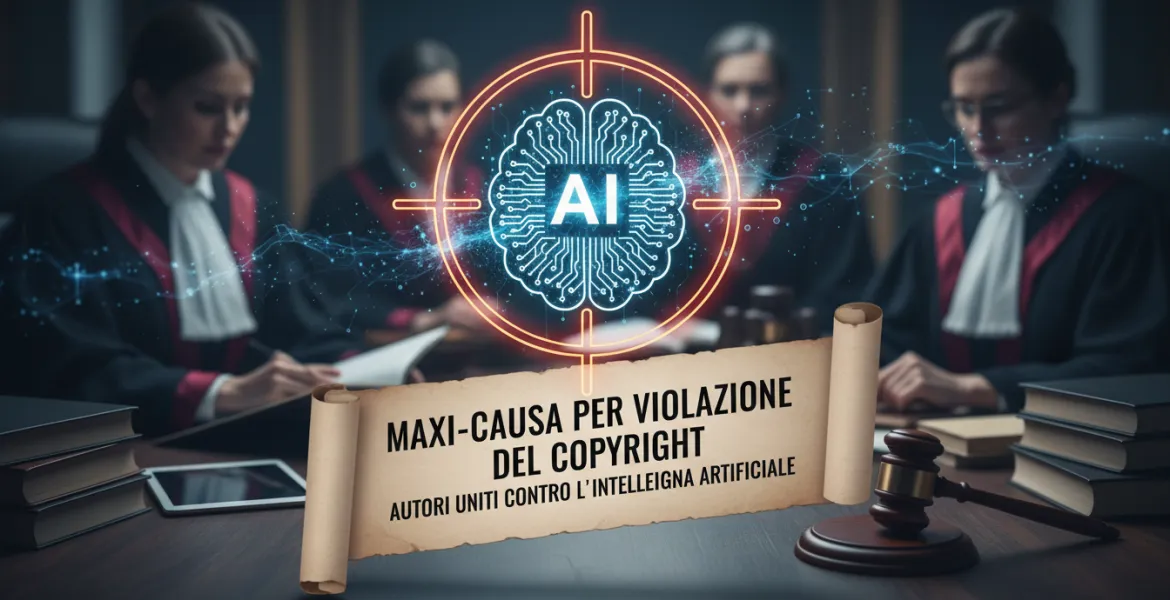 AI nel mirino degli autori: maxi-causa per violazione del copyright