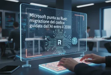 Microsoft punta su Rust: migrazione del codice guidata dall'AI entro il 2030
