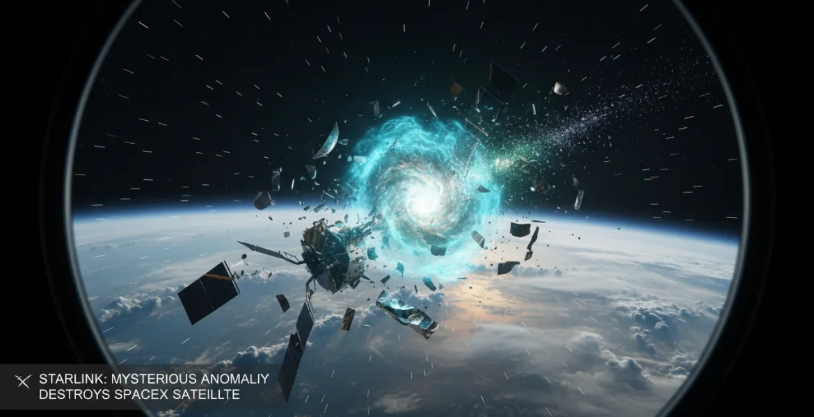 Starlink: Misteriosa anomalia distrugge satellite SpaceX